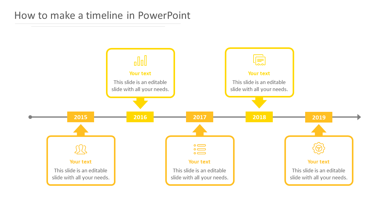 How To Make A Timeline In PowerPoint 2010 Design Slide